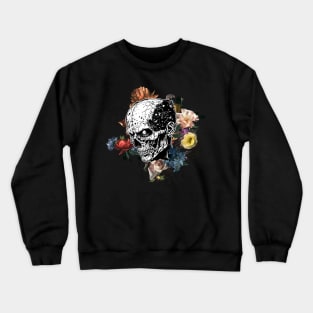 Skull and Flowers Crewneck Sweatshirt